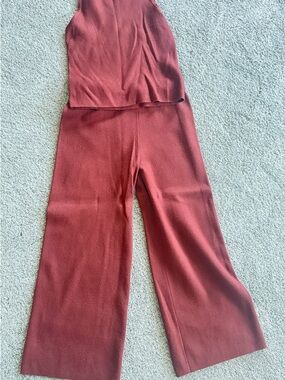 Nine West Wide-Leg Pants in Rust